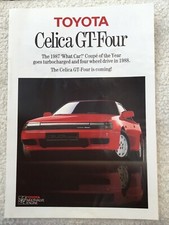 TOYOTA Celica GT-Four announcement brochure - 1988 - mint