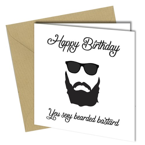748 birthday card - rude, funny