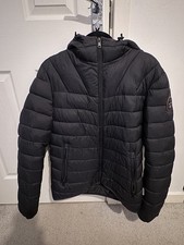 Napapijri Quilt Coat Men’s Size L Large Black puffer winter jacket 