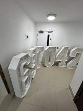 LED White Marquee Light-Up Numbers 4ft