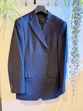 Gieves Hawkes Navy Pinstripe 2 Piece Suit 42R Savile Row