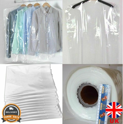 Clear poly garment covers - clear,