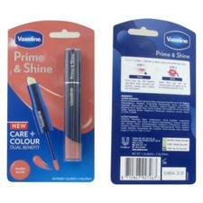 Vaseline Prime & Shine 2 in 1 Lip Balm & Lip Gloss Gift Pack Set WARM NUDE👄💄💋