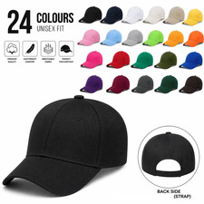 Plain Baseball Cotton Caps