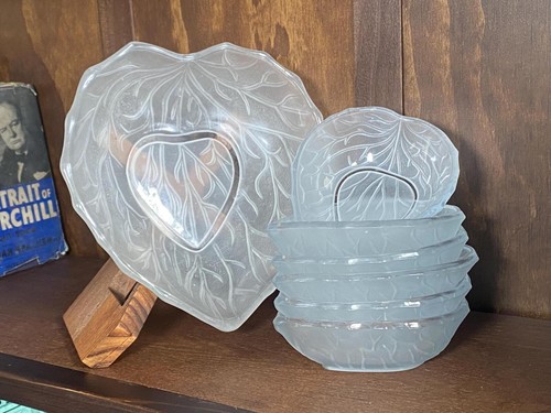 Vintage frosted blue bagley - blue,