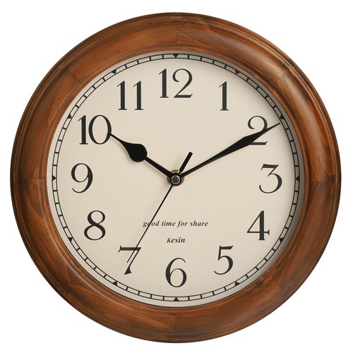 Wooden wall clock - clock, retro