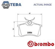 P 85 020X BRAKE PADS SET