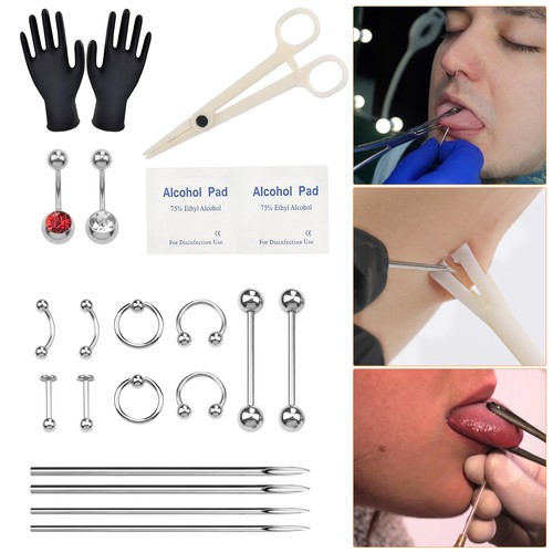 Pcs body piercing kit - pcs,