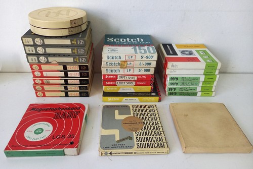 Vintage audio tapes - audio, reel
