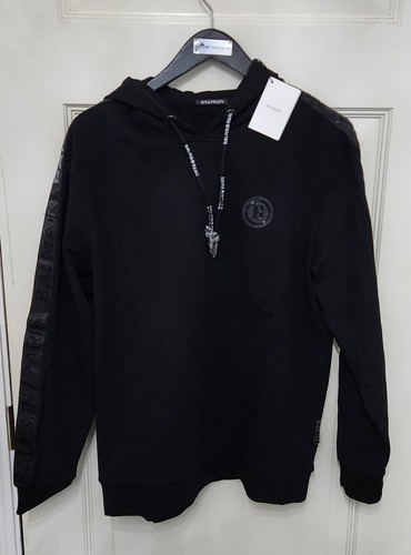 Balmain black hoodie size - hoodie,