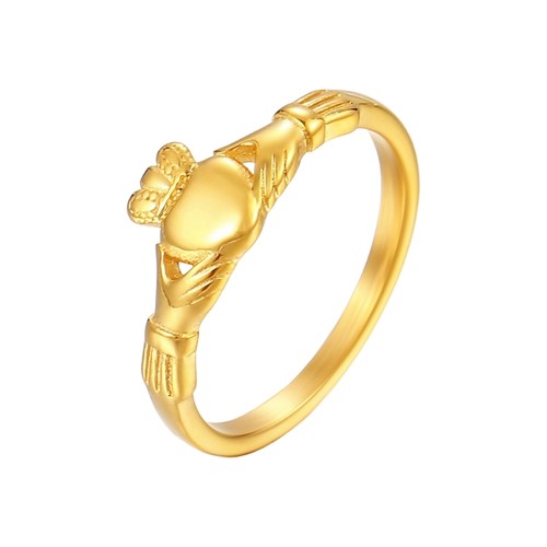 Sturdy steel claddagh - steel,