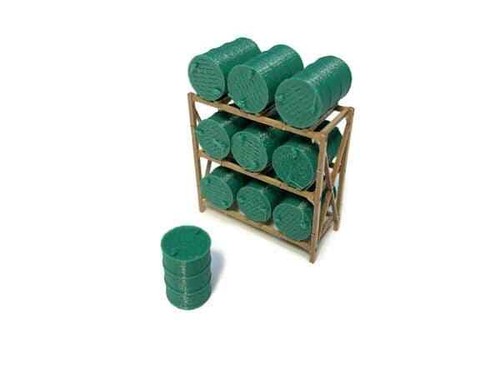 Gallon drum barrel - barrel, rack