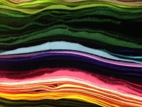 Coloured acrylic felt - acrylic, fabric