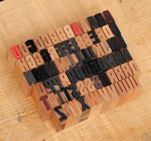 Alphabet mm letterpress - 14,