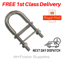 U Bolt M4 M5 M6 M8 M10 M12 316 Marine Grade A4 Stainless Steel Lock Nuts 2plates