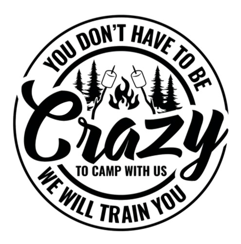 Camping vinyl decal - camping,