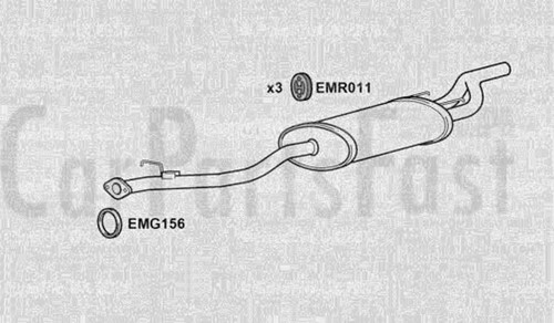 Exha6036 rear box honda - exha6036,