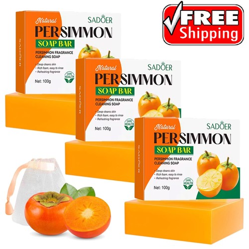 3pcs persimmon soap bar for - 3pcs,