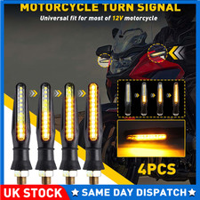 4Pcs LED Amber Motorcycle Turn
