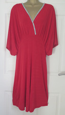 WOMEN'S NEXT RED STRETCHY XMAS EVENING PARTY DRESS size 14
