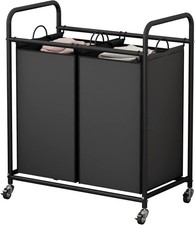 Laundry sorting basket 2-bag