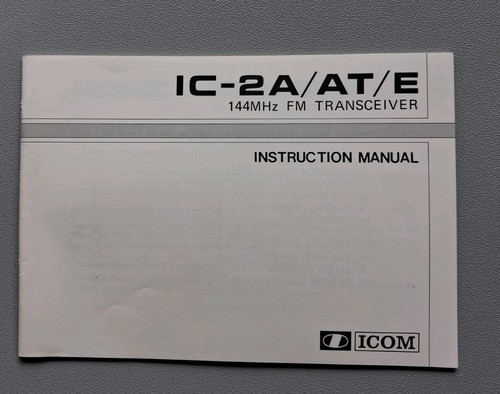 Icom e transceiver - ic-2a/at/e,