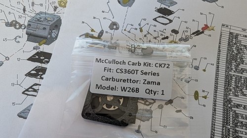 Zama w26b mcculloch cs360t - zama,