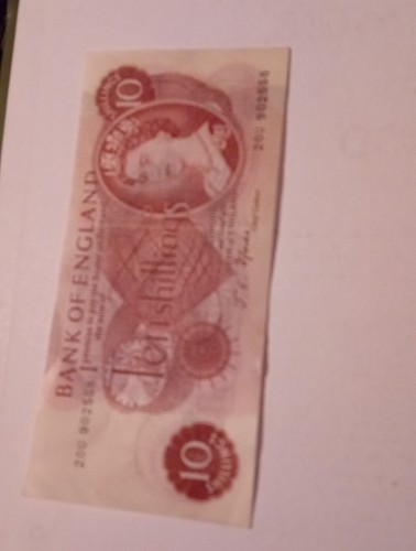 Ten shilling note - ten,