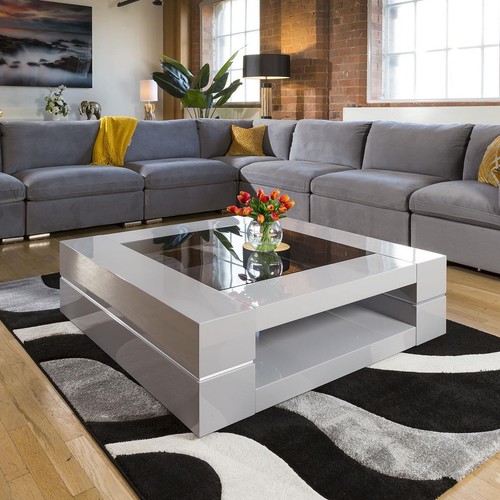 Billie large square coffee - square,