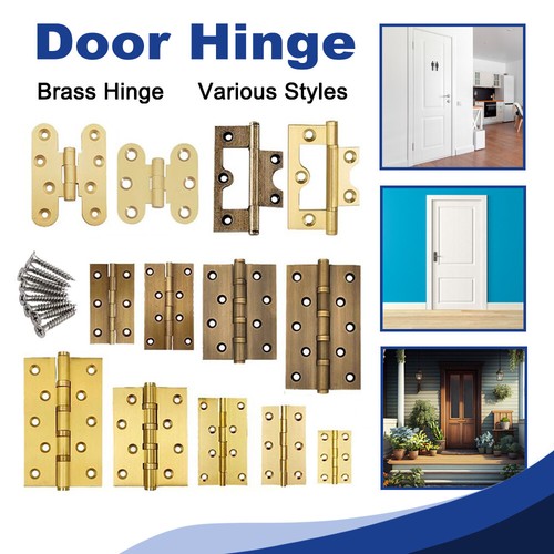 Brass door butt hinge - door, cabinet