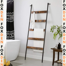 Tall Rustic Towel Rack Wooden
