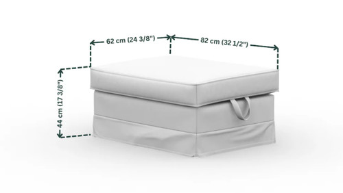Ikea ektorp ottoman - ektorp, cover