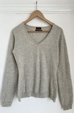 F&F Grey V Neck 100% Cashmere