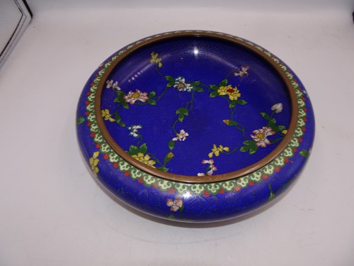 Vintage chinese cloisonne bowl - vintage,