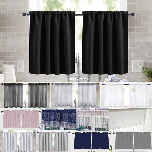 Small window short curtains - window,