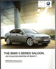 BMW 5-Series Saloon F10 2012-13 UK Market Sales Brochure SE M Sport