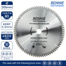 305mm x 30mm x 80T TCT