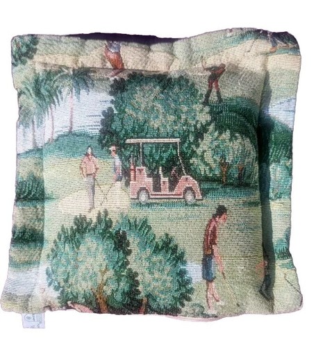 Vintage tapestry fabric square - tapestry,
