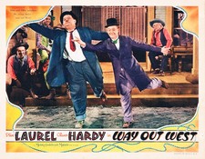 Laurel & Hardy Way Out West Lobby Card Replica Photo Print 14 x 11"