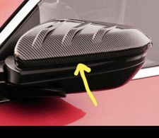 Carbon fibre look wing mirror cover caps pair for Honda Civic Type R FK8 MK10.UK