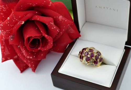 Ring 750 gold ruby - 750,