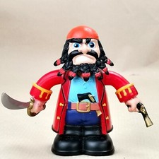 Vintage 2007 Gear Fame Master Pirate Pencil Sharpener Toy Figure Captain