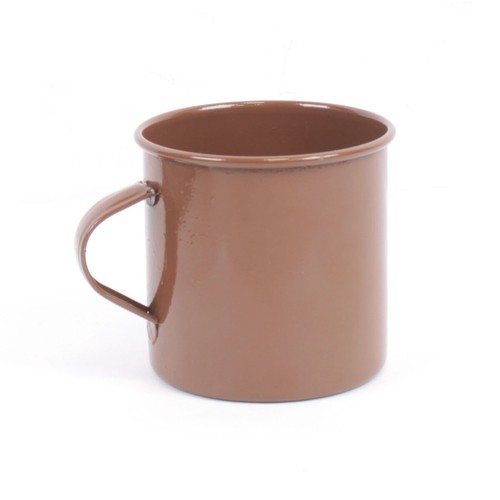 Replica brown pint tin mug - replica,