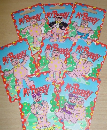 Blobby retro magnet 8 - mr,