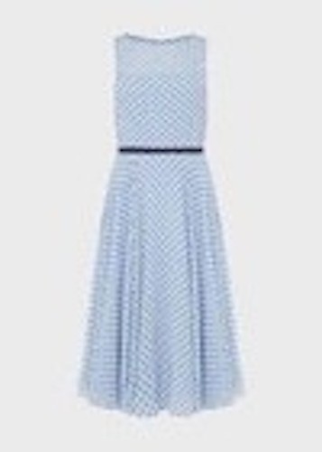 Hobbs della dobby print dress - dobby,