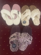 Ladies Slippers Size 6  M&S New 3 Pairs