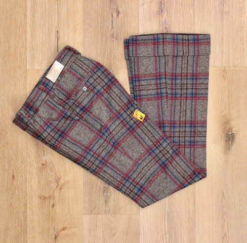 Men vtg 1970s nos grey - grey, red