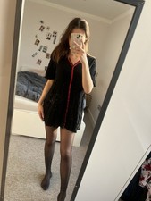 Black dress with - with, strip
