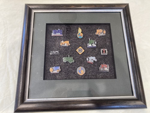 Vintage tractor pin badges - vintage,