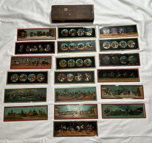 Lot vintage magic lantern - lot,